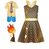 Party Dress For Halloween Cosplay Crazy Elemental City Cosplay Ember Fire And Wade Water Gown