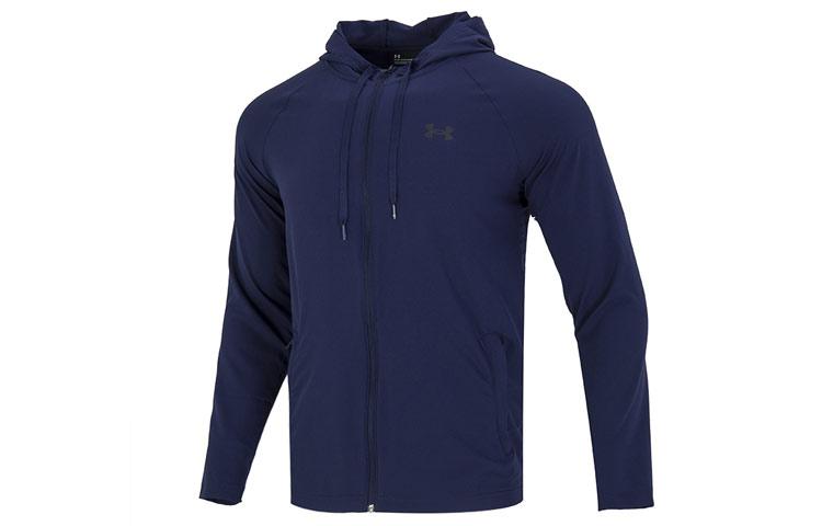 Under Armour Men's Blue Jackets Hooded Moderate Straight Fit 1370499-410 Cm
