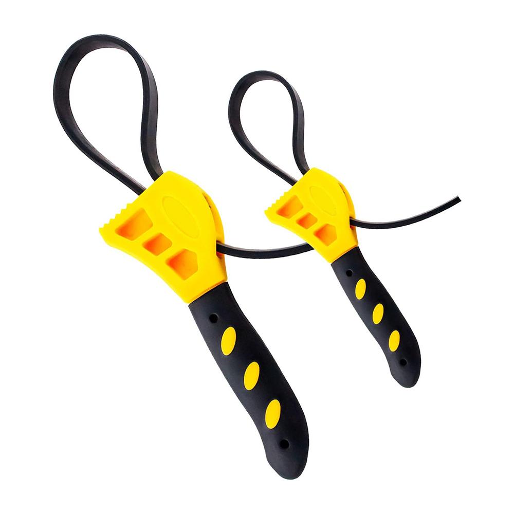 New Universal Rubber Strap Adjustable Wrench Use As Jar Opener Pipe Wrench Rubber Strap Wrenches Used By Mechanics Plumbers Tool