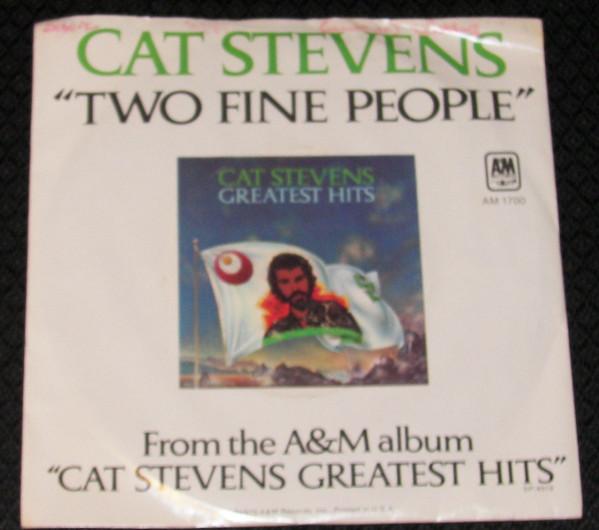 

7inch Record CAT STEVENS - Two Fine People 1700S A&M Records 1975 US Pop Used