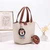 Fengji Light Luxury Versatile Popular Bag Women 2025 New Commuter Versatile Vegetable Basket Bucket Bag Tote Messenger Bag