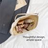 Trendy PU Leather Bucket Bag Magnetic Closure Soft Underarm Bag Large Capacity Shopping Bag Daily Outing