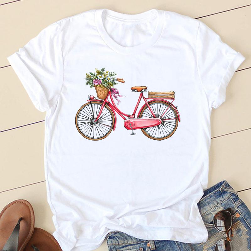 Clothes T Women Short Sleeve Casual Fashion Tshirt Summer Butterfly Flower Spring Top Female Tee Shirt Lady Graphic T-shirts