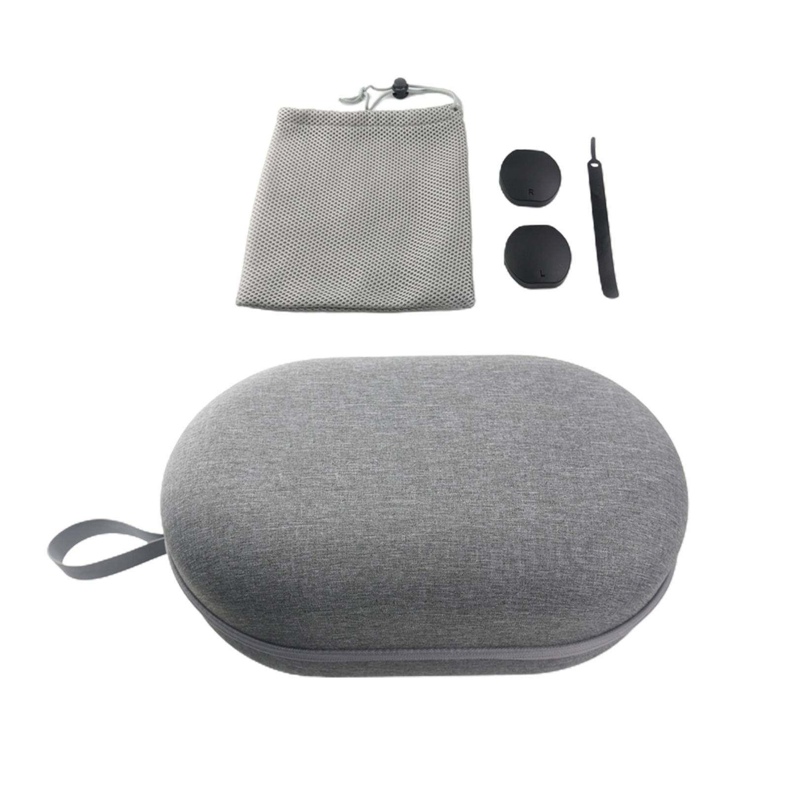 

Небольшая дорожная коробка-коробка для переноски для PS VR 2. Коробка-органайзер для гарнитуры. Легко открывается. Закрывается. Жесткие держатели для переноски. Крышки объективов.