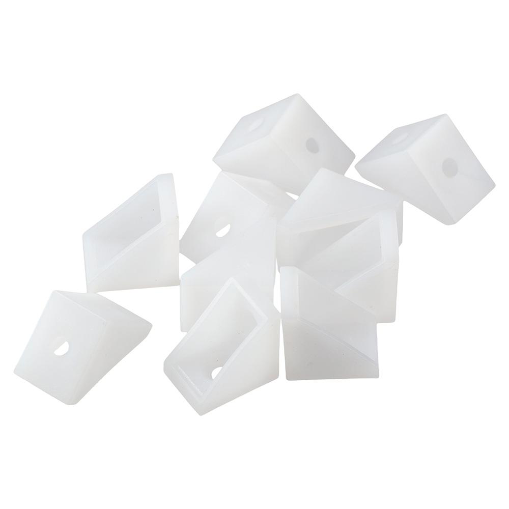

White Cabinet Connector 20×15×20mm Right Angle Corner Code Thickened Closet Corner Code Furniture 1
