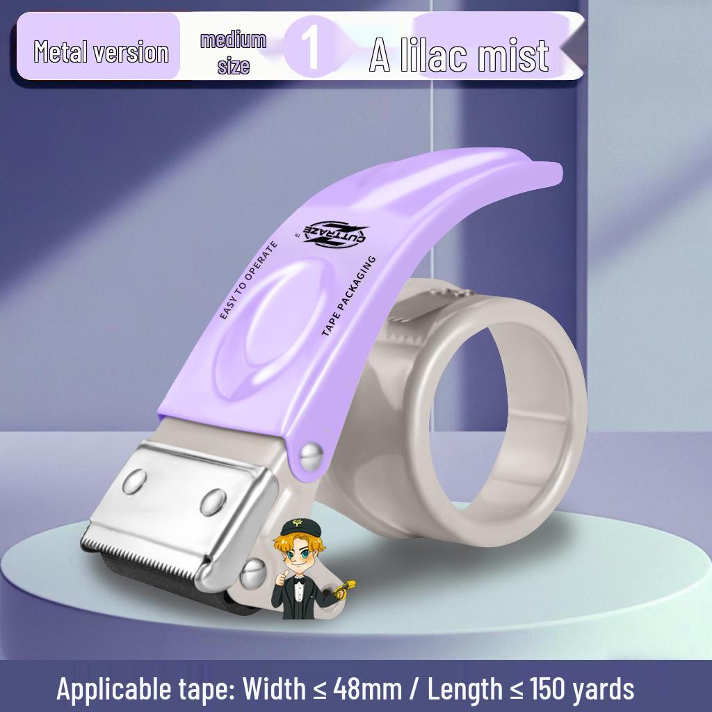 Two-Inch Metal Transparent Tape Cutter - Convenient Box Sealer.
