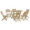 7 Piece Garden Dining Set Solid Acacia Wood