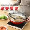 DONNOR Steam Pot Multi-Function Steams on Top/Cook on The Bottom Steamer Soup Pot 5.4L with Stainless Steel Steamer