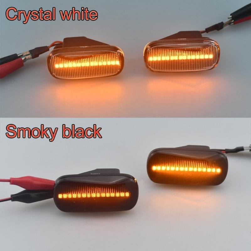 Waterproof Dustproof Bright LED Sequential Side Turn Signal Lamp Indicators for NA1 NA2 Vehicles Long Lasting Use 1 Pair