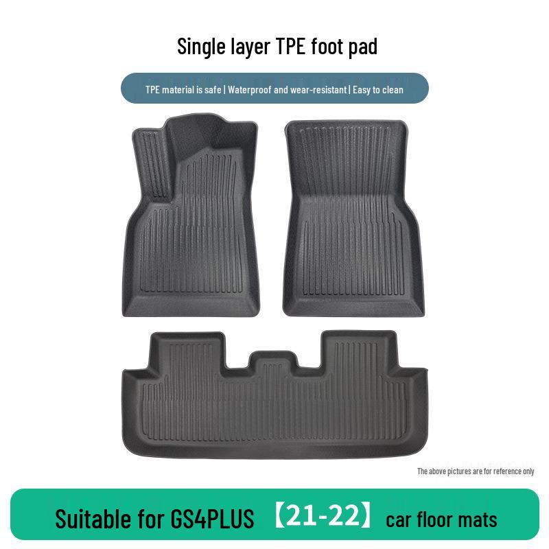 TPE Floor Mats for GAC GS4 PLUS 2021-2022 Models, Wear-Resistant