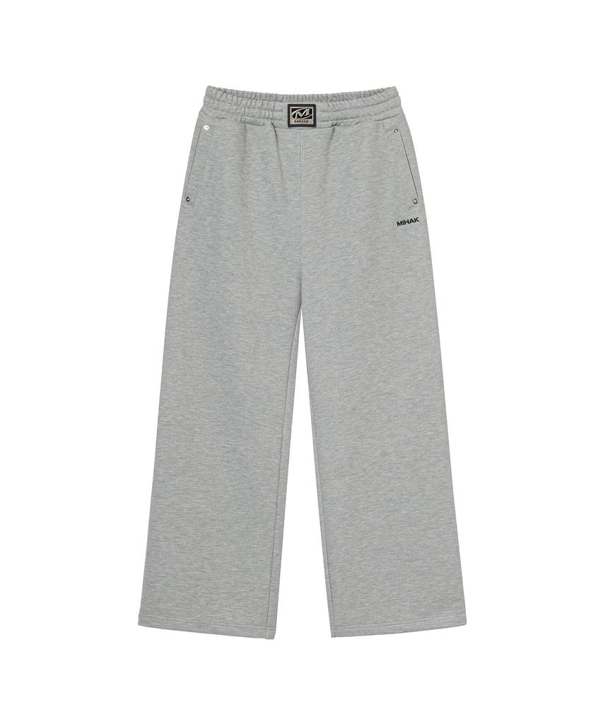 Mihag Metal Plate Sweatpants (Gray)