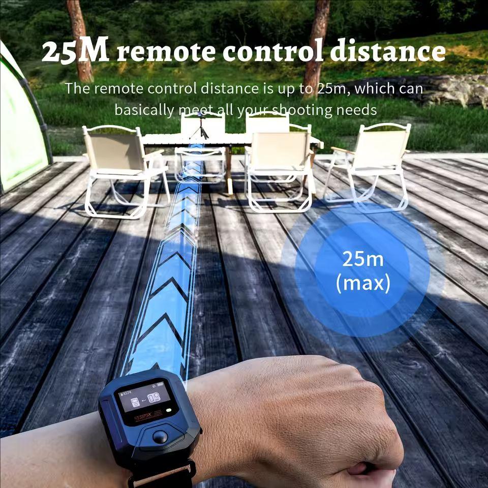 Bluetooth dálkové ovládání pro Insta360 X4/Ace Pro 2/X3/GO 3S - dosah 25 m s displejem a překrytím dat