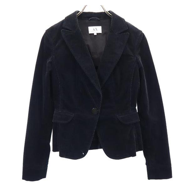 Armani Exchange 90s Old Corduroy Tailored Jacket S Black Women Used