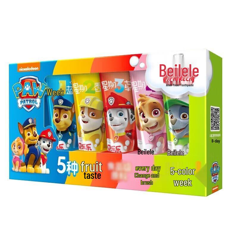 

Beilele Children s Fluoride-Free Toothpaste 5-Flavor Set