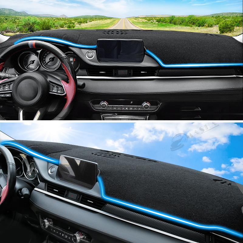 Car Dashboard Cover For Mazda 6 Atenza GJ GL 2018-    Pad Dash Mat SunShade Carpet Accessories Nonslip Protector