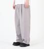 Beoteunseoul One-Pleat Wide Balloon Fit Cotton Pants (Light Gray)