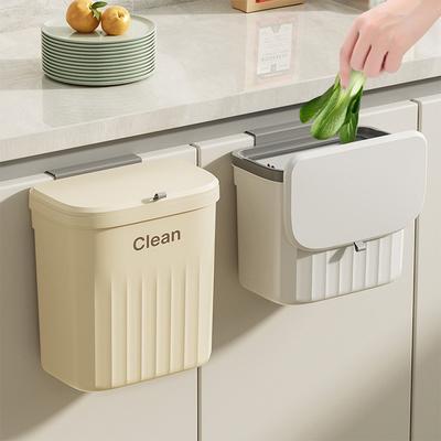 Coș de gunoi de bucătărie suspendat pe perete Coș de gunoi cu capac Coș de gunoi pentru dulap sub chiuvetă Coș de gunoi pentru compost 8,5/12L
