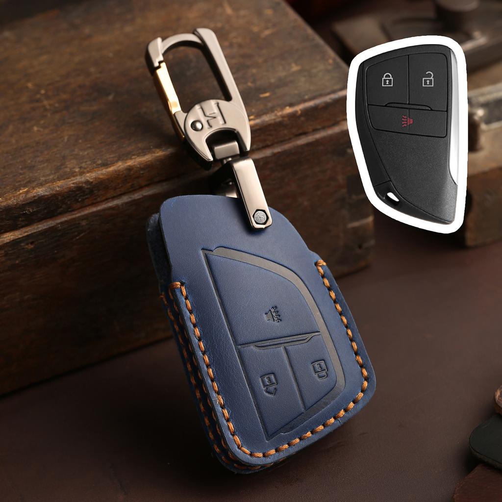 Car Key Cover Case for Buick Envision GMC Yukon XL Denali Chevrolet Suburban Tahoe 3/4/5/6 Buttons Remote Keychain Accessories