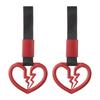 Broken Heart Car Steering Wheel Rear Bumper Warning Car Hand Drift Car Interior Exterior for [PATIKIL] Strap, 2-Pack, Ring, Strap, Decoration,