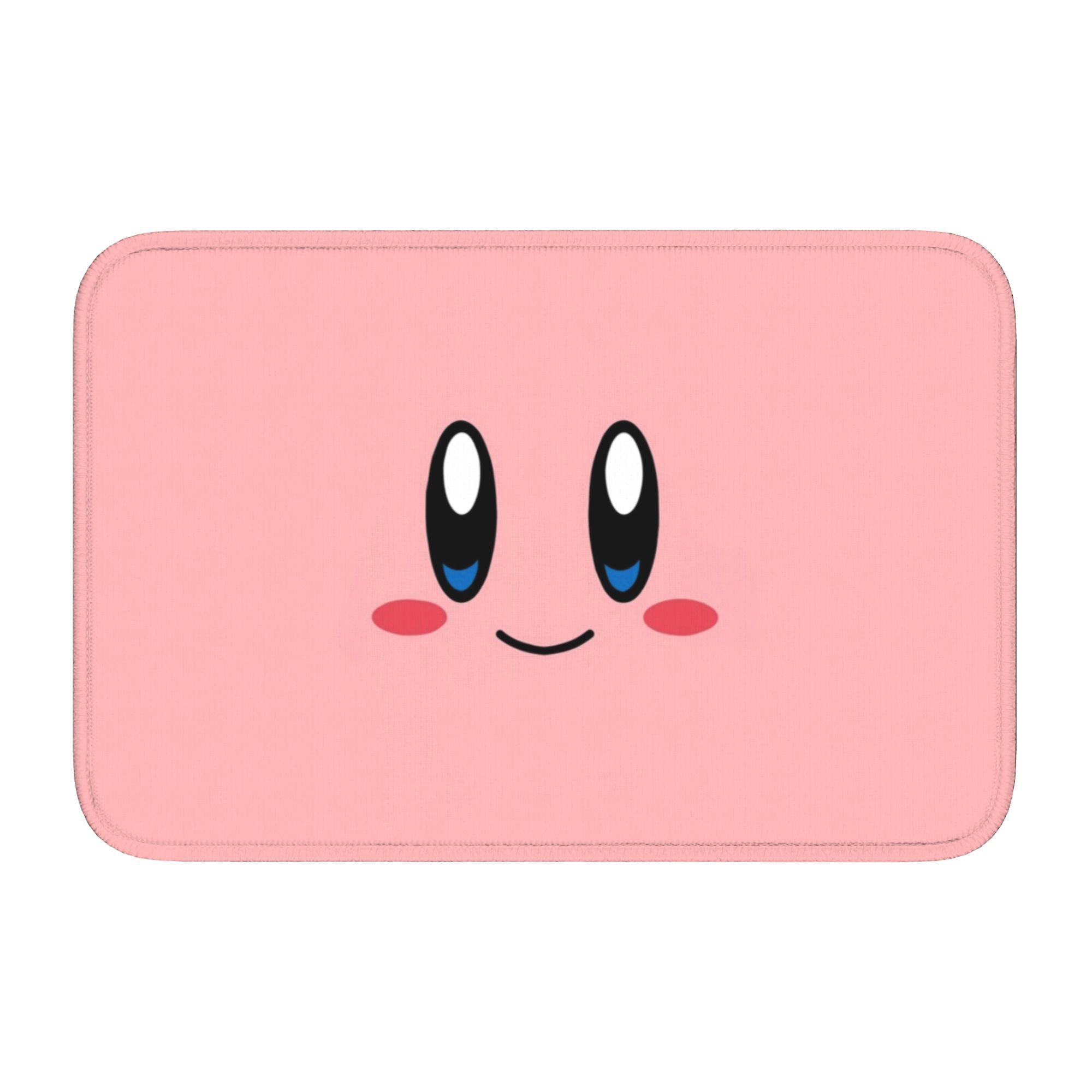 

Kirbys Cartoon Game Floor Door Kitchen Bathroom Mat Anti-Slip Indoor Doormat Garden Living Room Entrance Rug Carpet Footpad 60cm x 90cm
