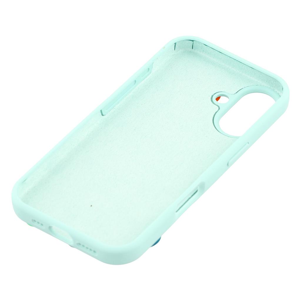 For iPhone 16 Case 3D Stress Relief DIY Colorful Bar Silicone PC Phone Cover Arc Stripe