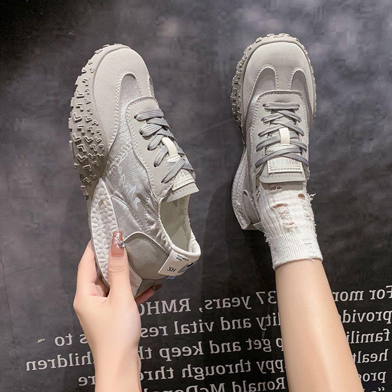 High-end Lightweight Soft-soled German Training Forrest Gump Shoes Children's Summer Thin Breathable Canvas Sports and Leisure Little White Board Shoe