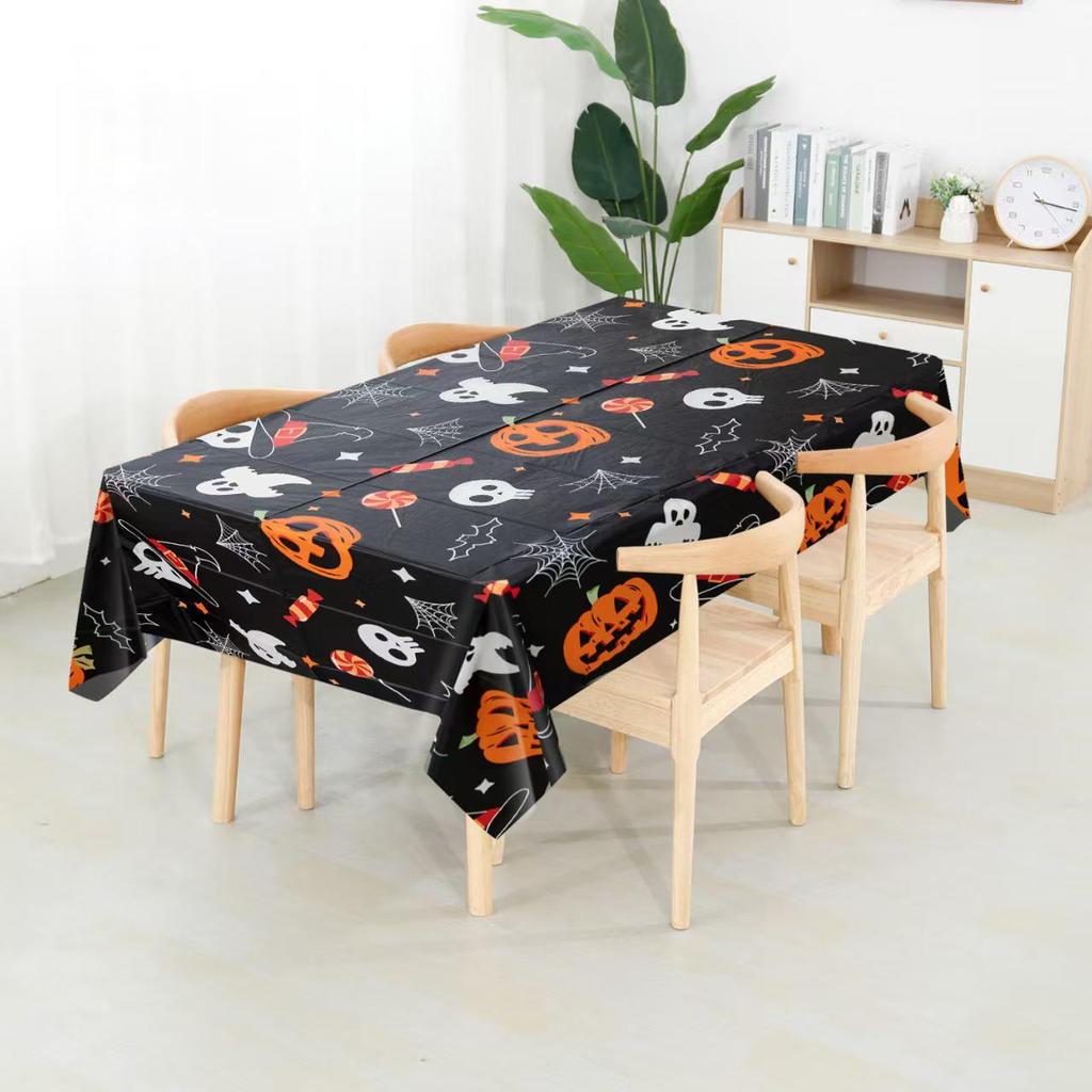 Halloween & Christmas Theme PEVA Tablecloth - Disposable Party Decor