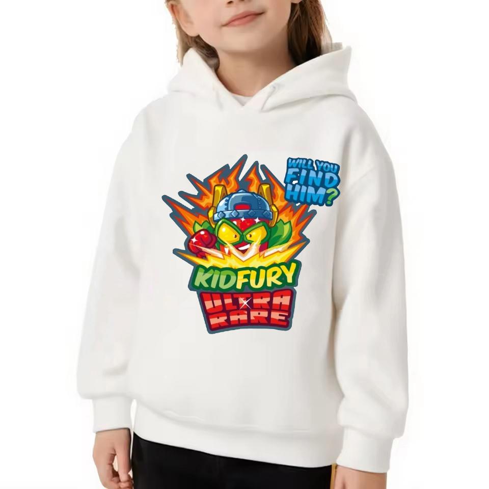Game Superthings Hoodies Kids Clothes Cartoon Printed Pullover Tops Autumn Girls Boys Casual Outerwear Fashion Hooded Sweatshirt 100