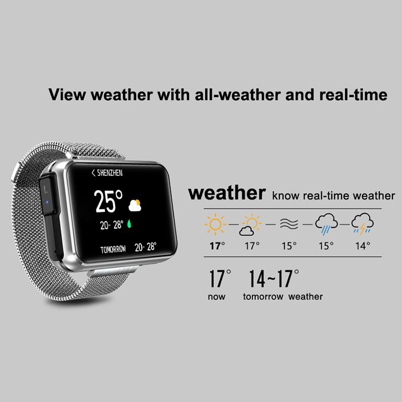 Rainbuvvy T91 Smartwatch 1.4inch Full-touch Screen Wireless 2in1 TWS Earbuds IPX6 Waterproof Bluetooth 280mAh Battery Detachable Strap Sports Watch