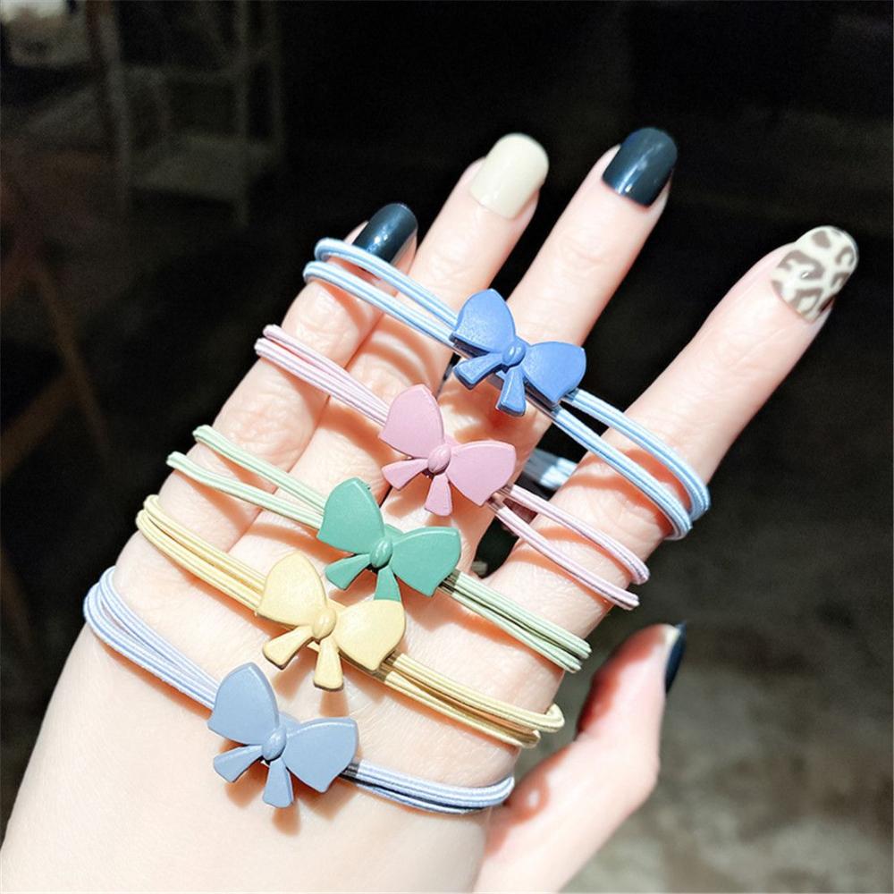 Cute Women Girl High Elastic Bow Hair Tie Rope Hair Ring