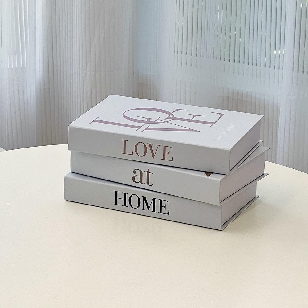 3PCS/Set Photo Props Decorative Simulation Books Paper Faux Books Creative Fake Books  Bedroom