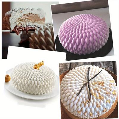 1pc Futon Round Mousse Cake Mold, Italian DIY Creative Food Silicone Mold, Round Cake Mold, Kitchen Accessories, Baking Tools, DIY Supplies