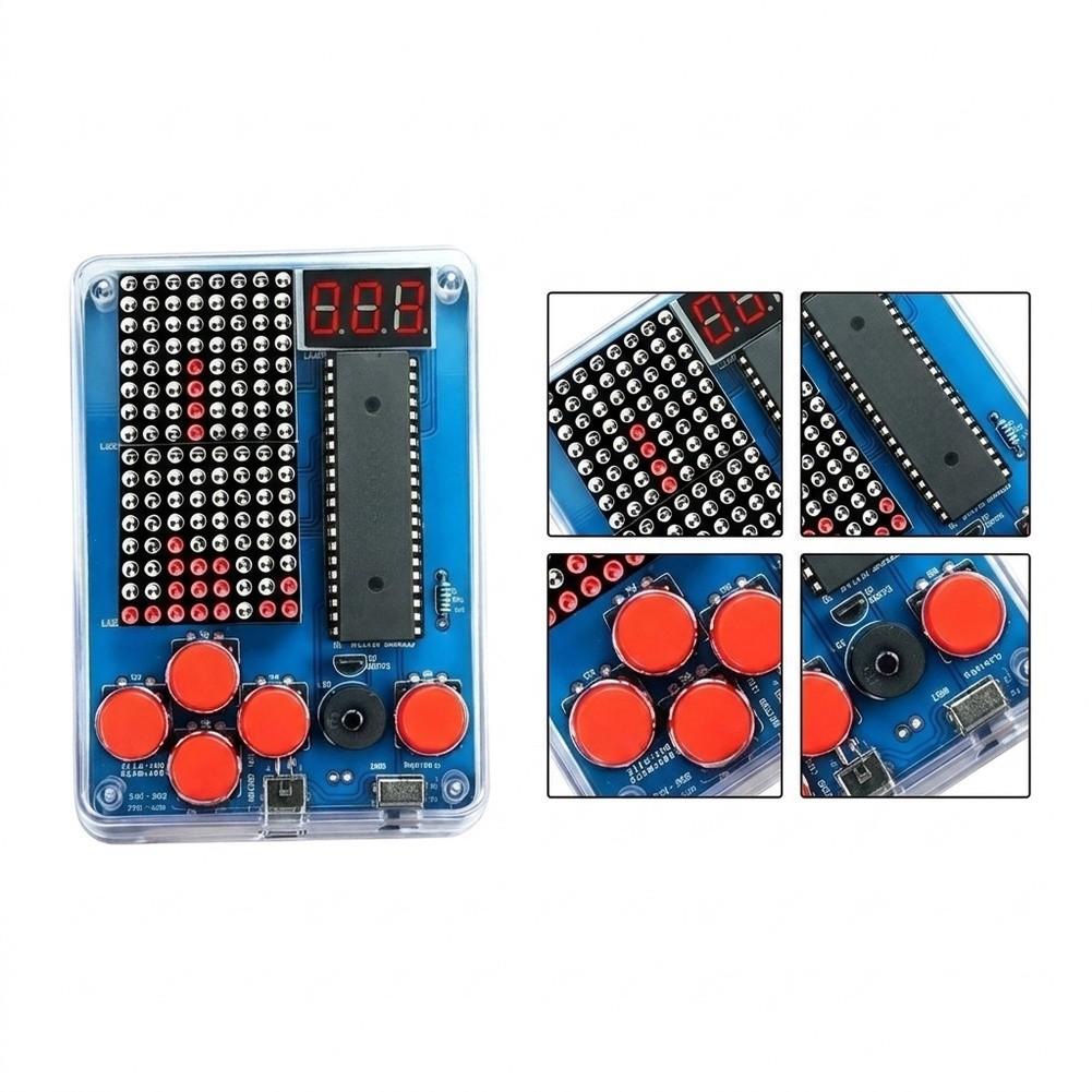 DIY Game Console Kit Based on 51 Microcontroller Architecture with Tactile Push Buttons and Passive Buzzer Audio Output