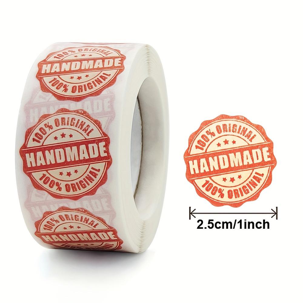 

Handmade with Love Sticker for Cake Gift Package Decoration Label Thank You Sticker Gift Sticker A
