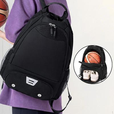 Basketball Drawstring Backpack with Compartment for Shoes and Sports Gear