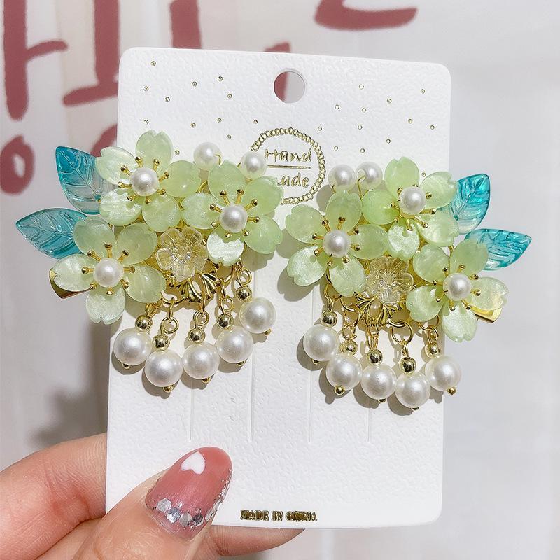 Ancient Style Children's Hanfu Hairpin with Tassel and Forehead Chain