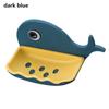 Storage Soap Rack Self Adhesive Cartoon Whale No Drilling Whale Shaped Soap Holder Drain Soap Box