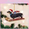 Festive 2023 Dachshund Dog Ornaments Set For Car Interior And Home Decoration