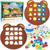 Jastown Puzzle Shape Matching Game, Shape Adjustment Game, Colour Sensory Learning Toy, Toy for Learning To Shape,Develop Fine Motor Skills