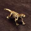 Ancient Animal Dinosaur Statue Car Decoration Craft Home Decor Accessories Retro Brass Dinosaur Miniature Figurines