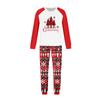 Print Cute Family Set Pajamas, Home Clothes, Family Set Long Sleeve Top Pants Set