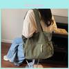 Large Capacity Corduroy Tote Bag With Inner Pockets For Everyday Shopping