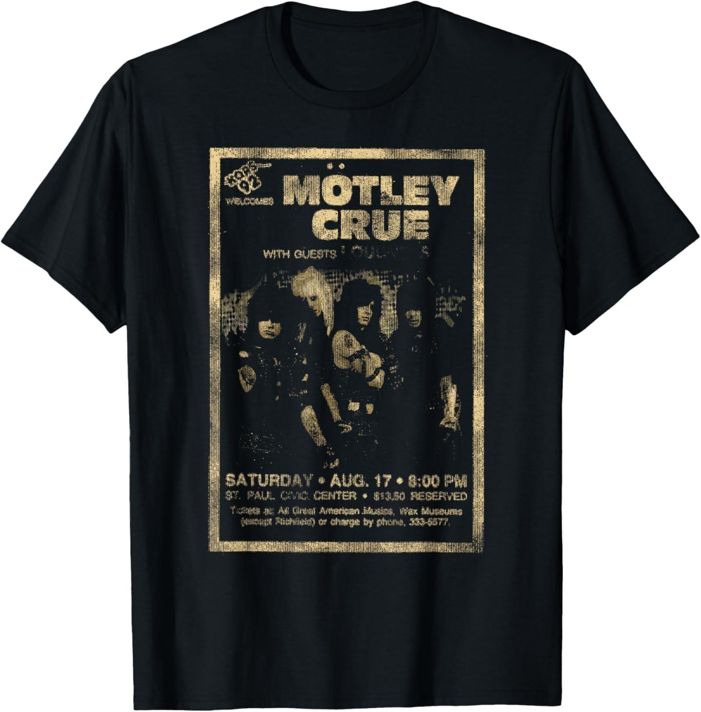 Mötley Crüe - Vintage Flyer T-Shirt Mens Womens Tees Top S