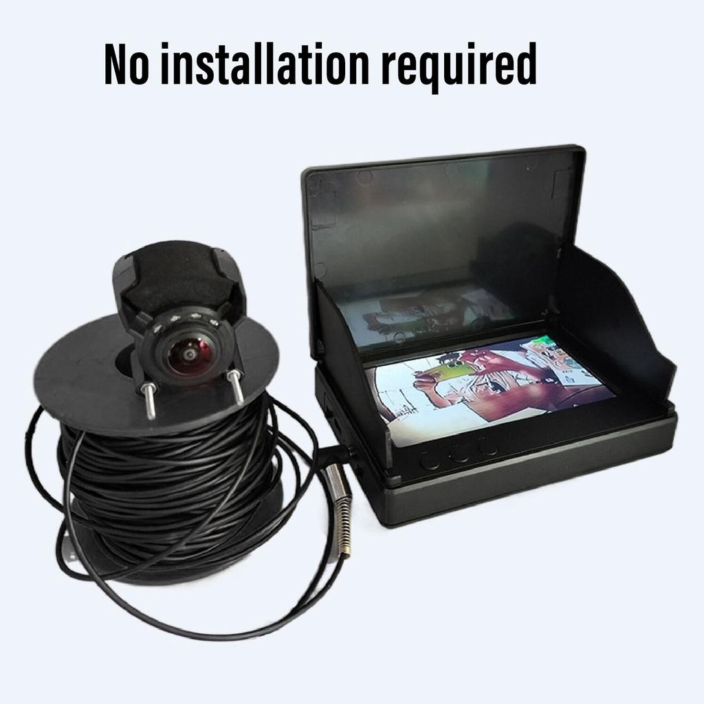 Underwater Fishing Camera Filling Light Fishing Camera 220 Degree Wide Angle 4.3in Visible Large Screen for Ice Fishing