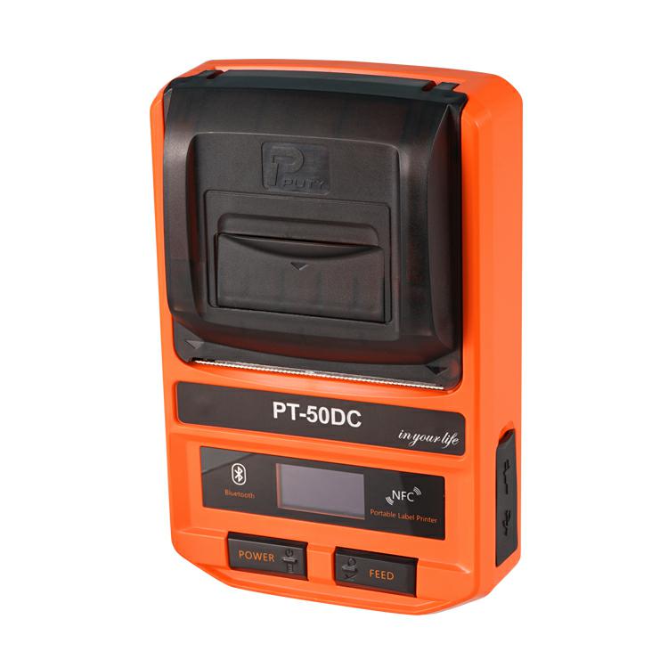 PUTY PT-50DC Thermal Label Sticker Printer Ribbon Wireless USB NFC Indoor Barcode Printer 1D/2D 203dpi SDK 1-Year Warranty Stock PT-50DC