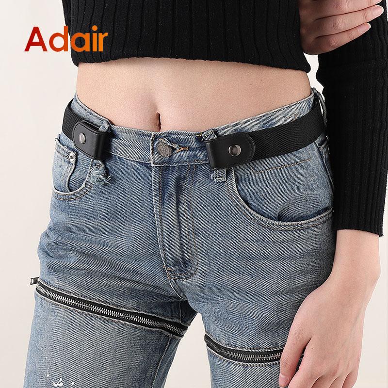 Ceinture Sans Boucle, 5pcs Elastique Pour Femmes Ou Hommes, Bien