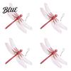 Dragonfly Garden Art Accessory 3D Simulation Outdoor Fake with Keychain Artificial Decoration Insect Model for Yard Courtyard Patio Flower Beds