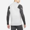 Nike Half-Zip Quick-Dry Long-Sleeve Soccer Jersey, Liverpool 21-22 Men Tops Light-Grey DC7771-017