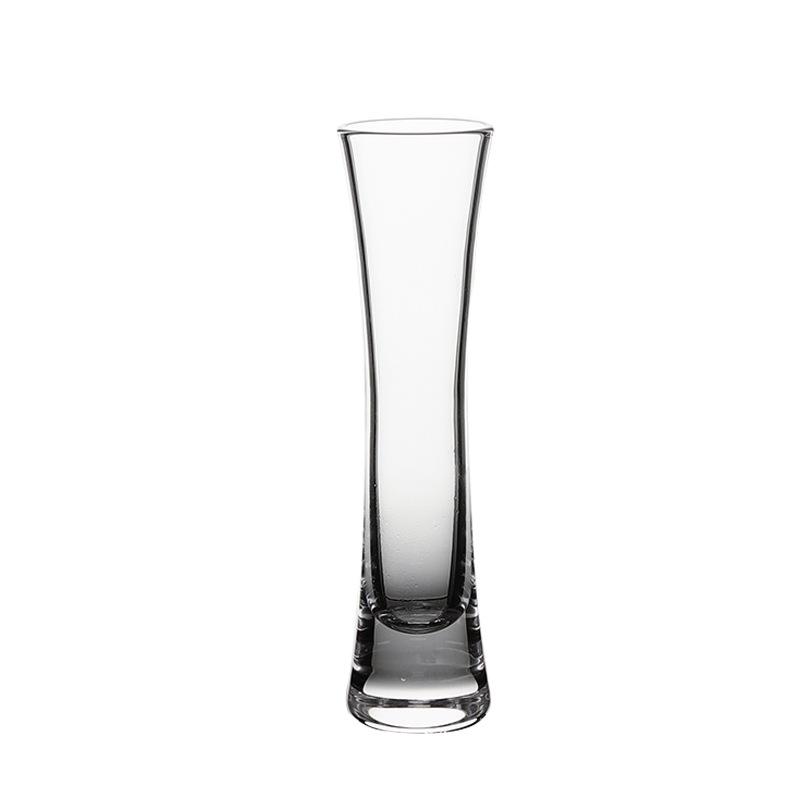 Elegant Slim Waist Mini Crystal Vase for Fresh Flowers - Wine Glass Style