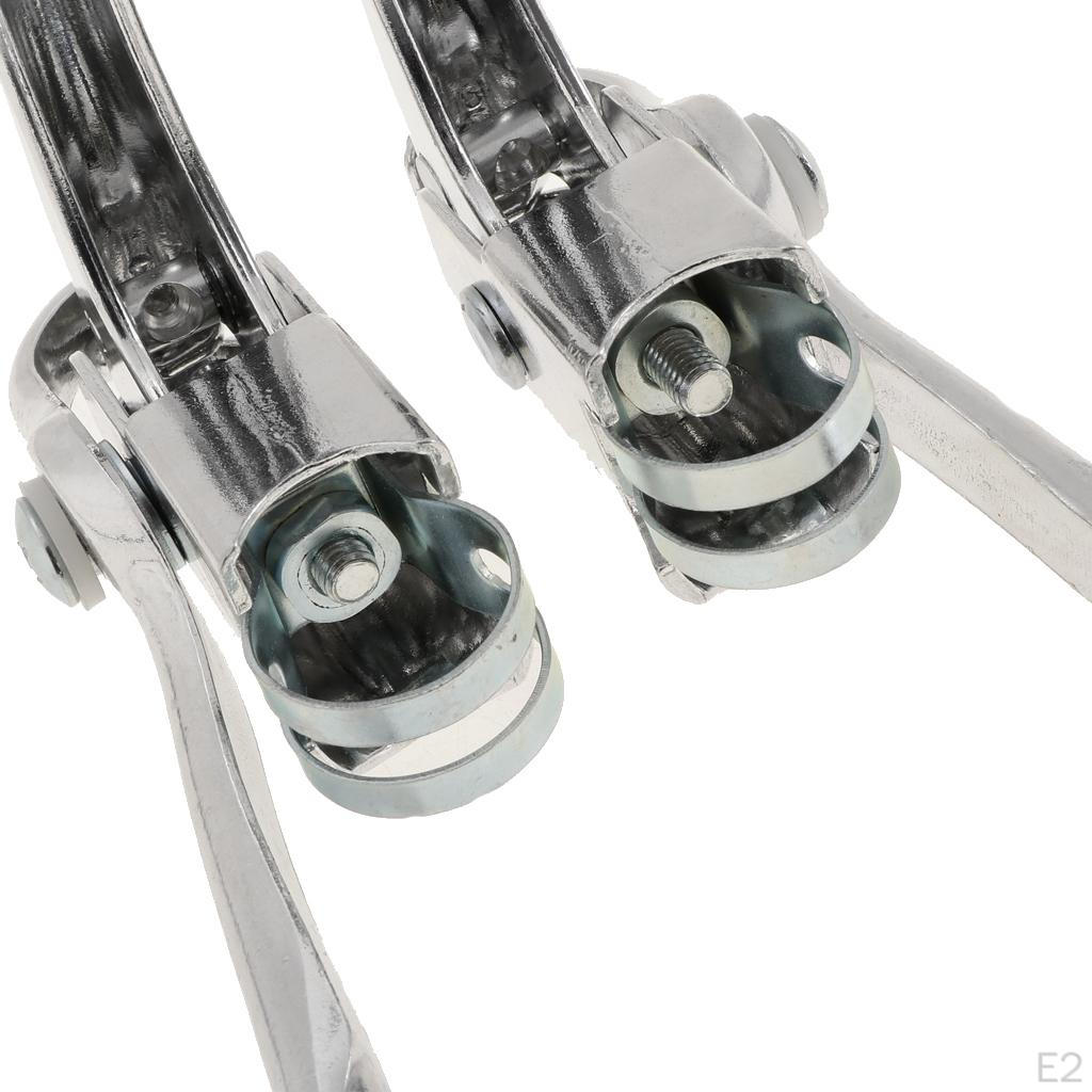 Road Bike Brake Levers Bent Bar Dual-control Handbrake